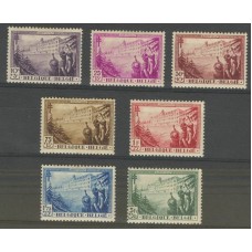 BELGICA 1932 Yv. 356/62 SERIE COMPLETA DE ESTAMPILLAS NUEVAS TUBERCULOSIS MEDICINA 130 €